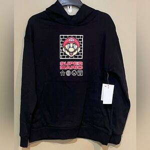 Super Mario Black Hoodie size 10/12